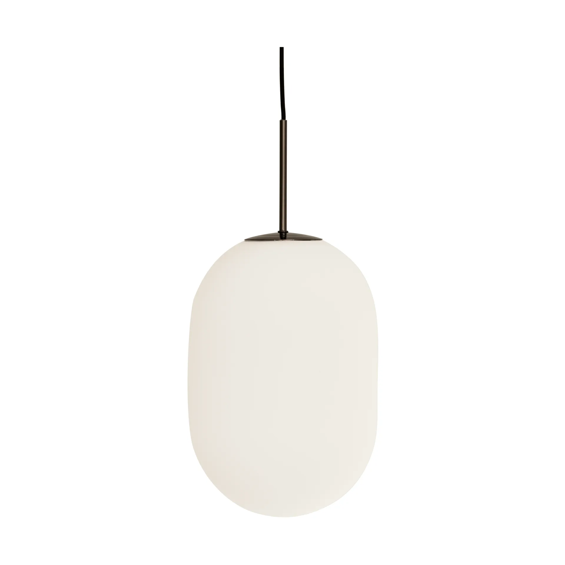 Noor hængelampe, Ø 24 cm, opal/sort, glas - Watt & Veke - Stue - Moderne