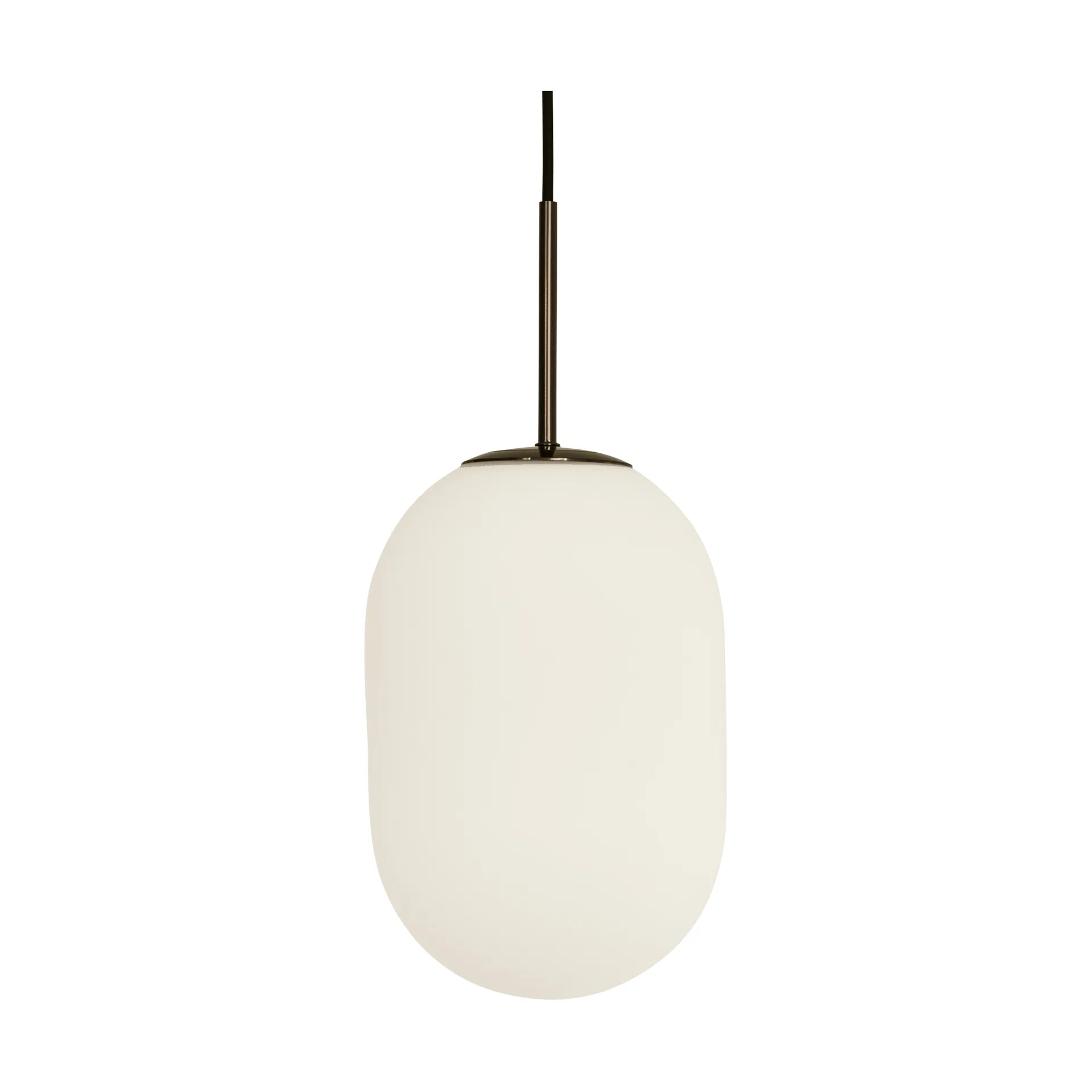 Noor hængelampe, Ø 18 cm, opal/sort, glas - Watt & Veke - Stue - Moderne