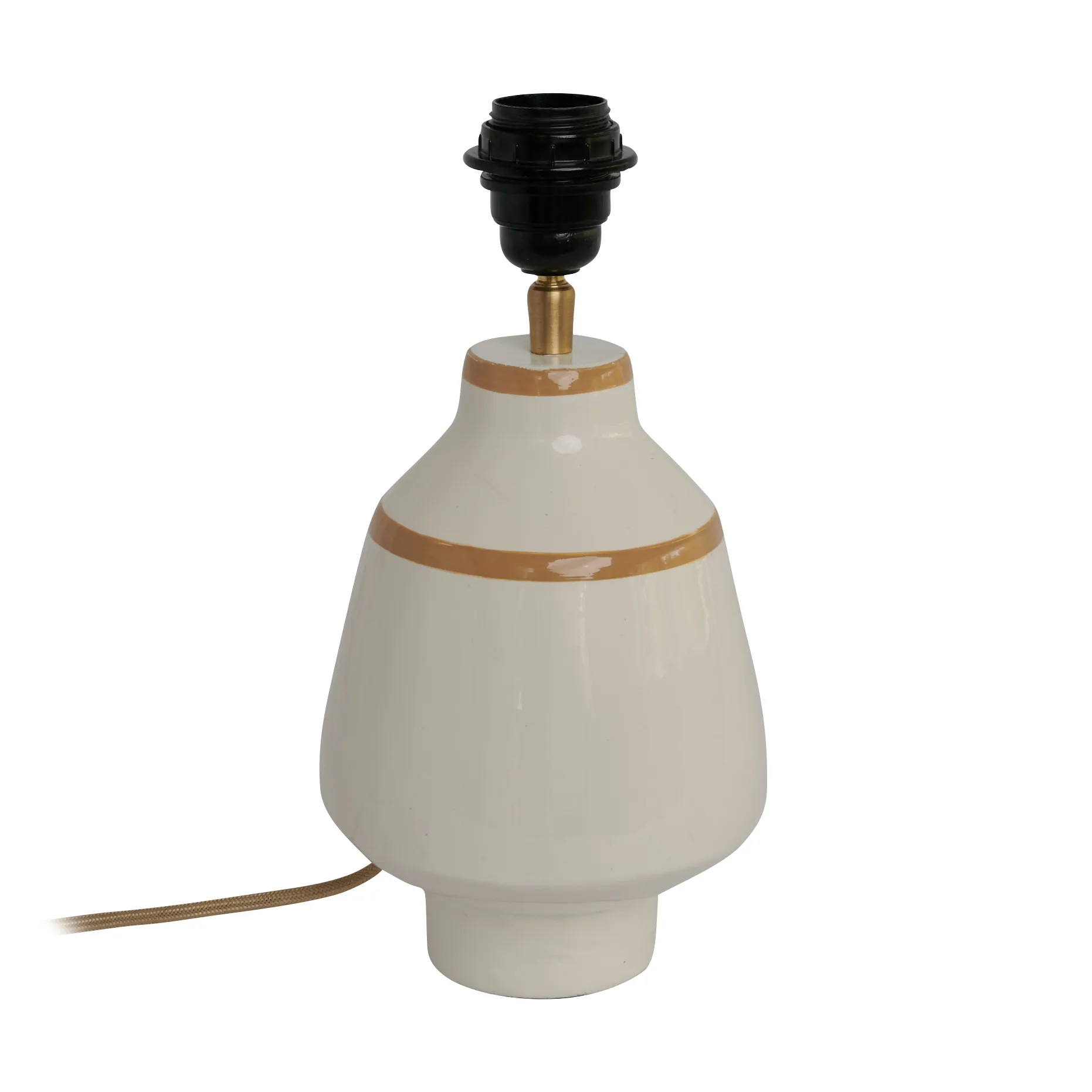 Watt & Veke Pied pour lampe Becky Ø15x30 cm White-mustard