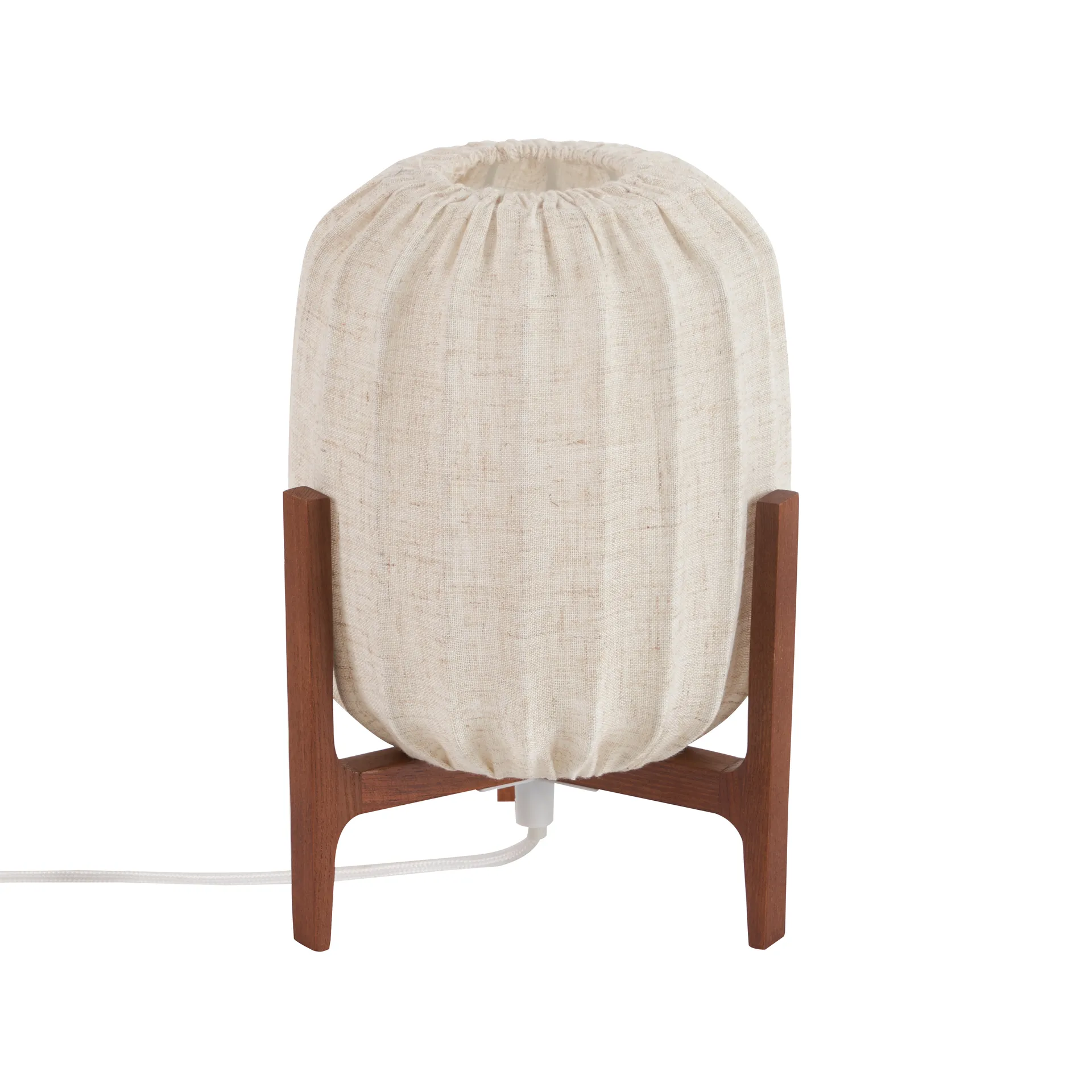 Prisma bordlampe, ask/beige, 24 cm, træ – Watt &amp; Veke Watt & Veke - Stue - Design - Med én lyskilde