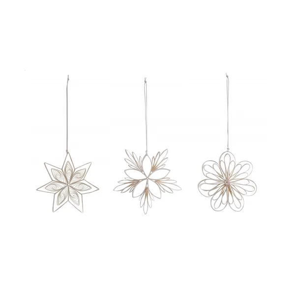 Star mix julhänge 3-pack