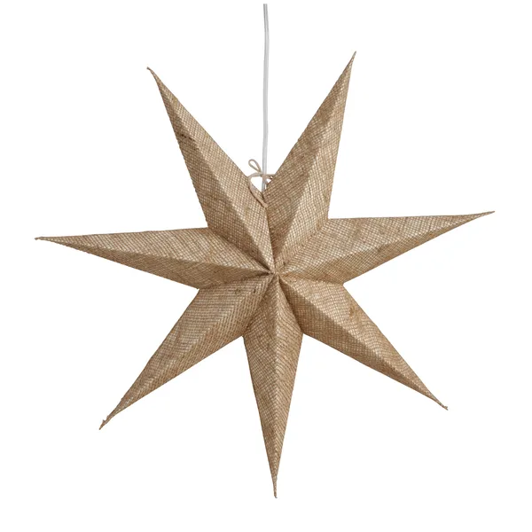 Vera adventsstjärna Ø60 cm, Jute