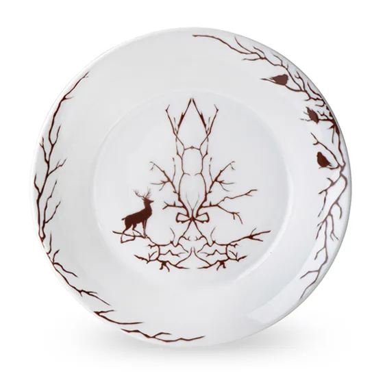 Wik & Walsøe Alveskog dyb tallerken 21 cm