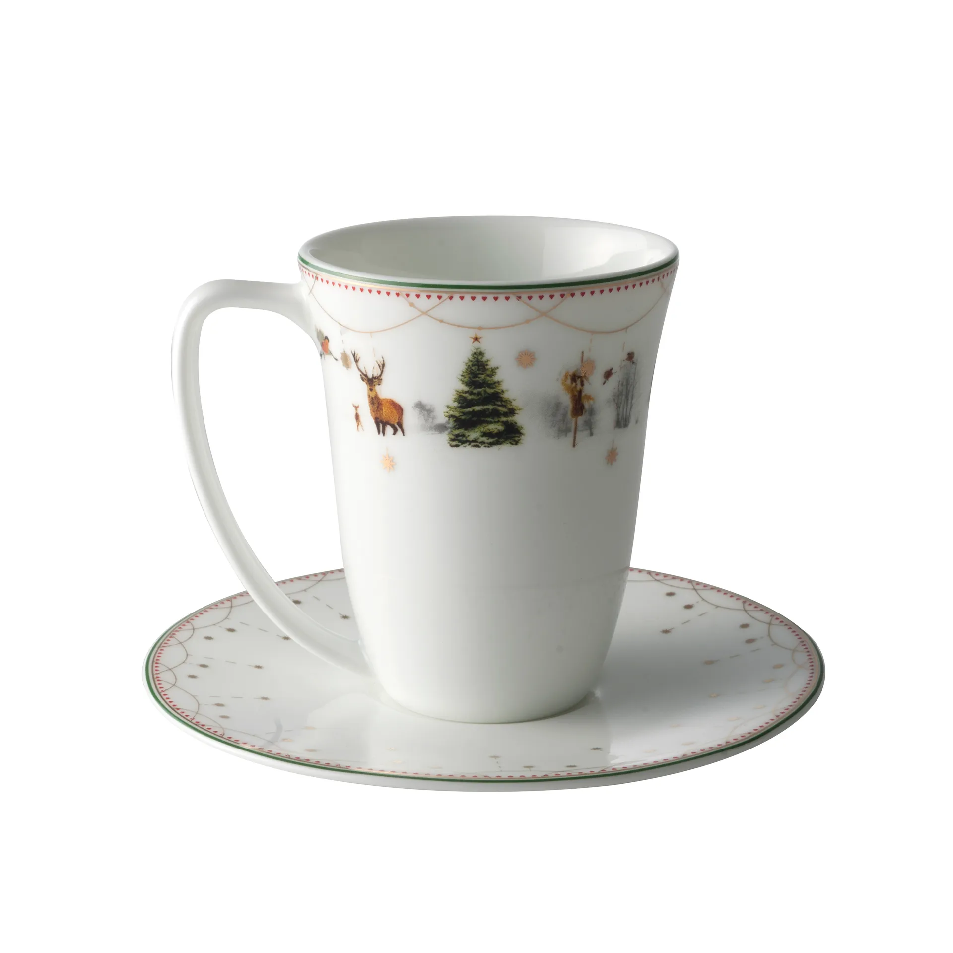 Wik & Wals&oslash;e Julemorgen kopp och fat 20 cl vit