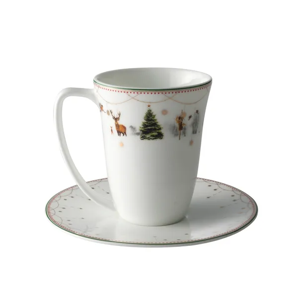 Julemorgen kopp och fat 20 cl