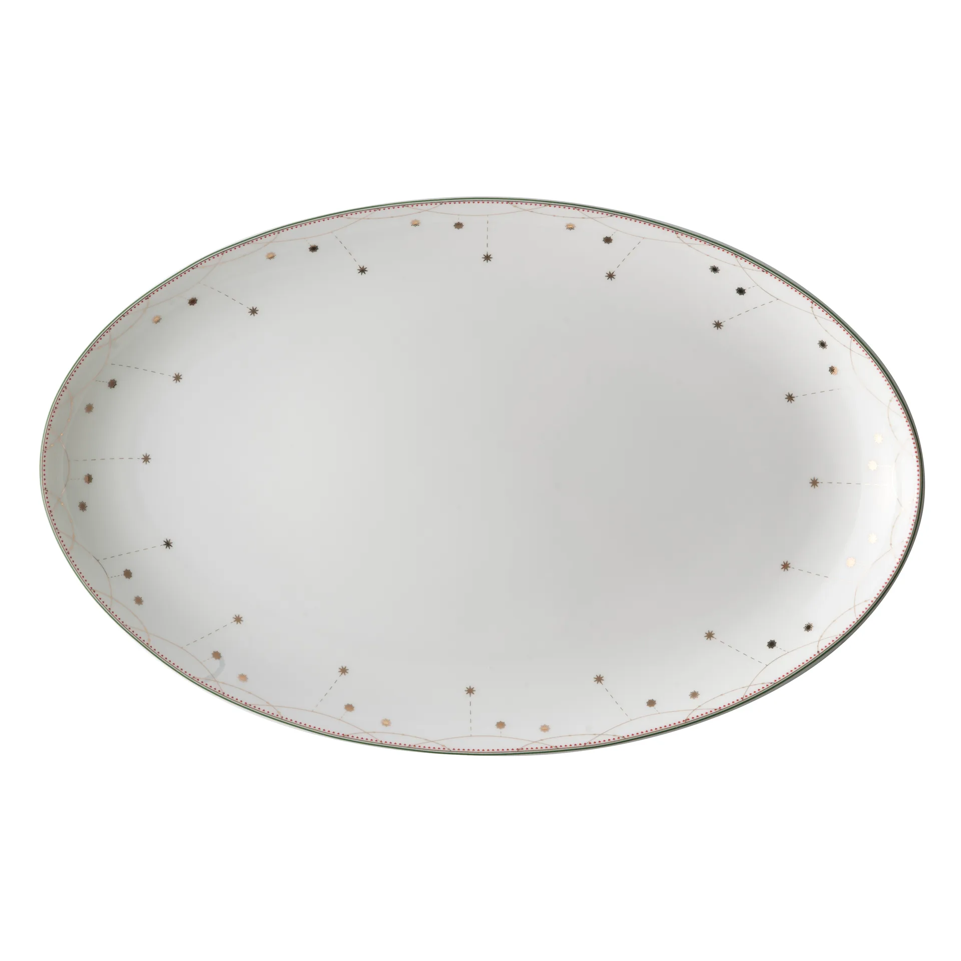Wik & Walsøe Julemorgen serveringsfad, oval 39 cm
