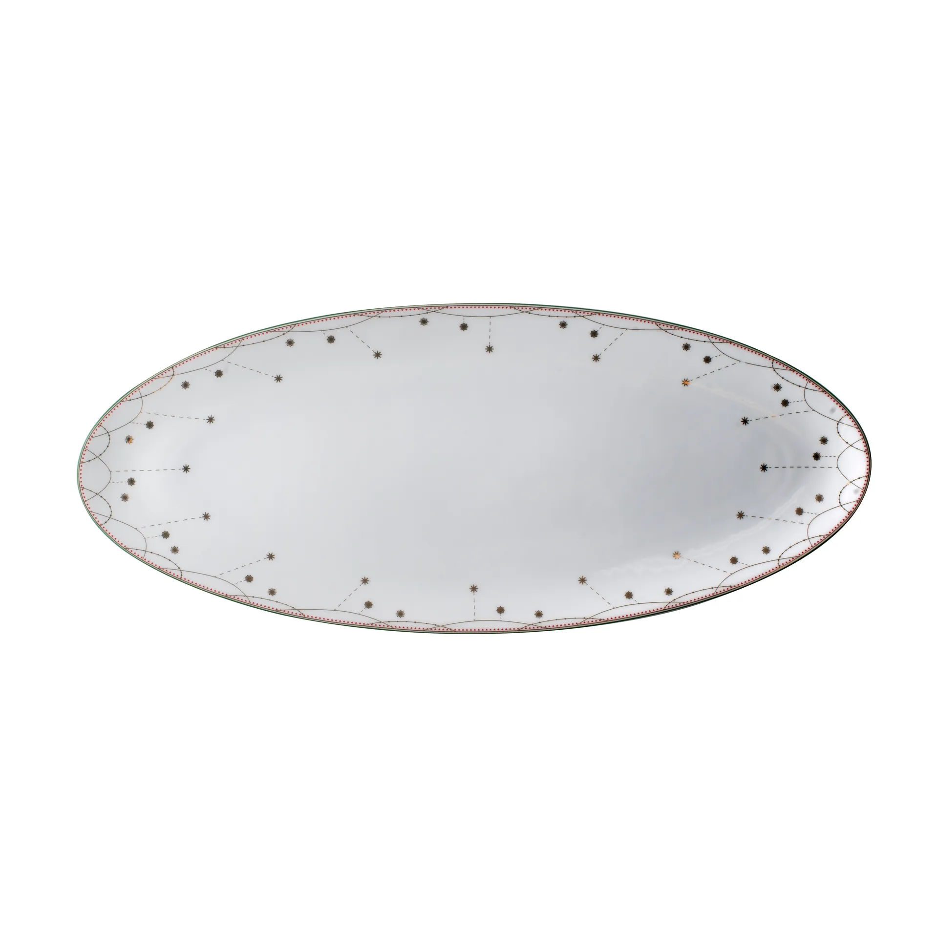 Wik & Wals&oslash;e Julemorgen serveringsfad, oval 41 cm