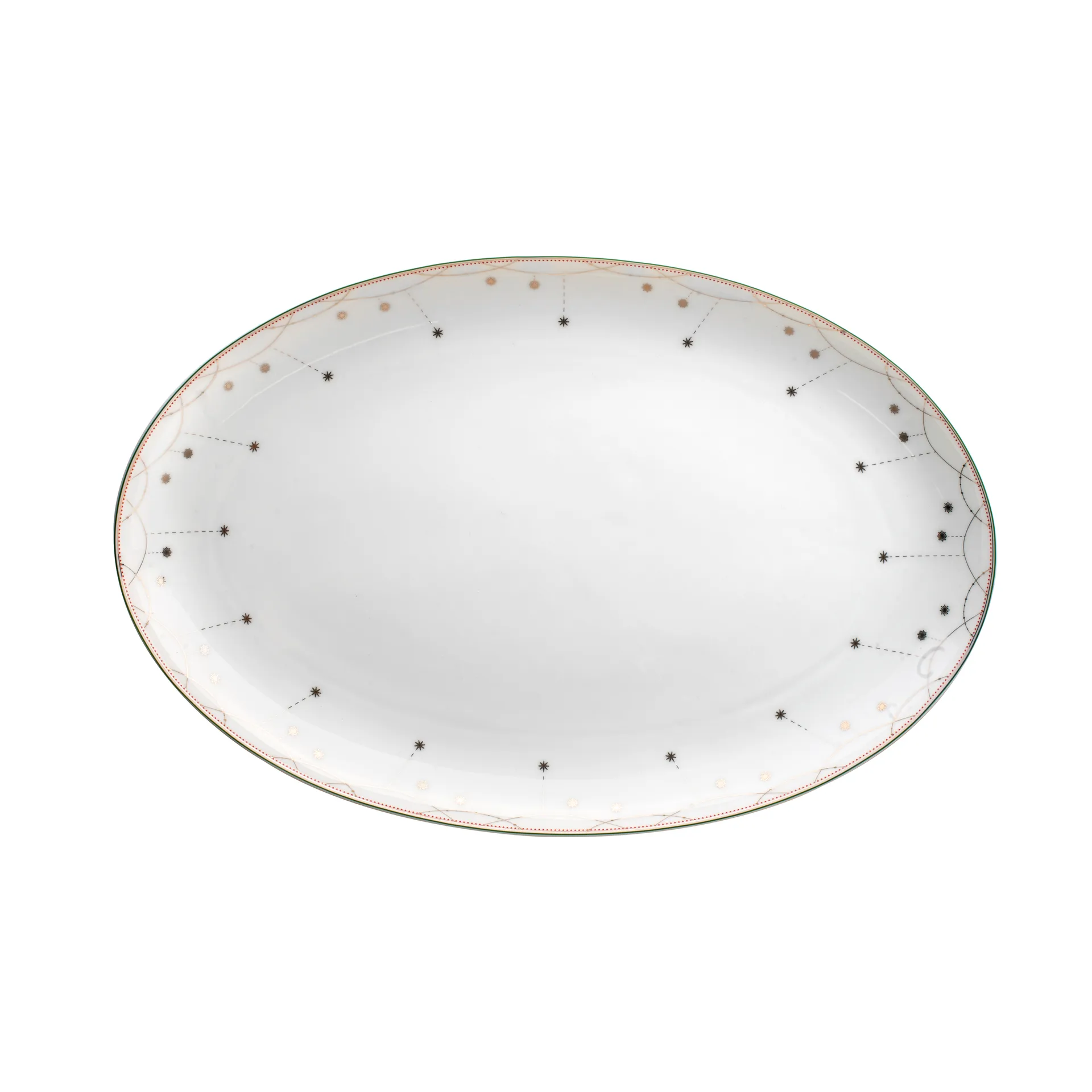Wik & Walsøe Julemorgen serveringsfad, oval 45 cm