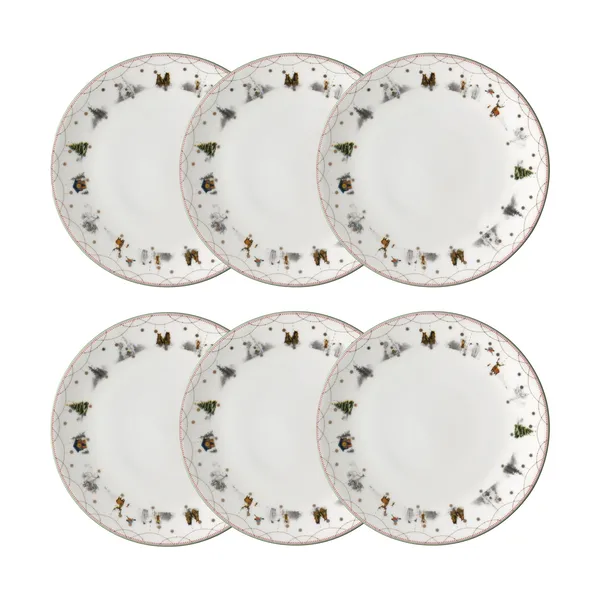 Julemorgen tallrik Ø28 cm 6-pack