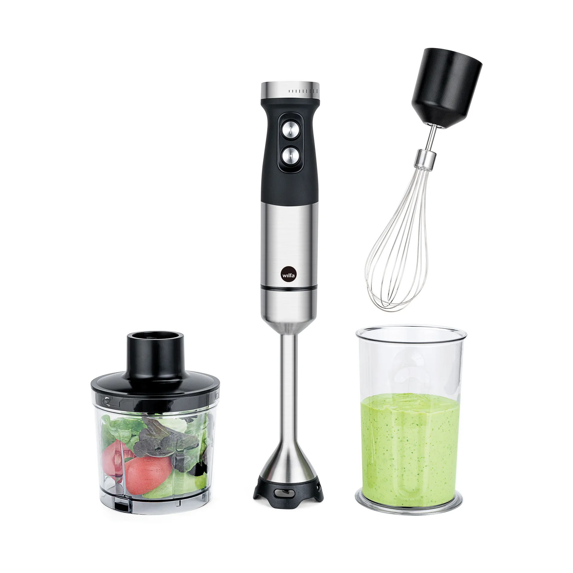 Wilfa Wilfa Fusion 1000 stavblender Rustfrit stål-sort, 1000 w