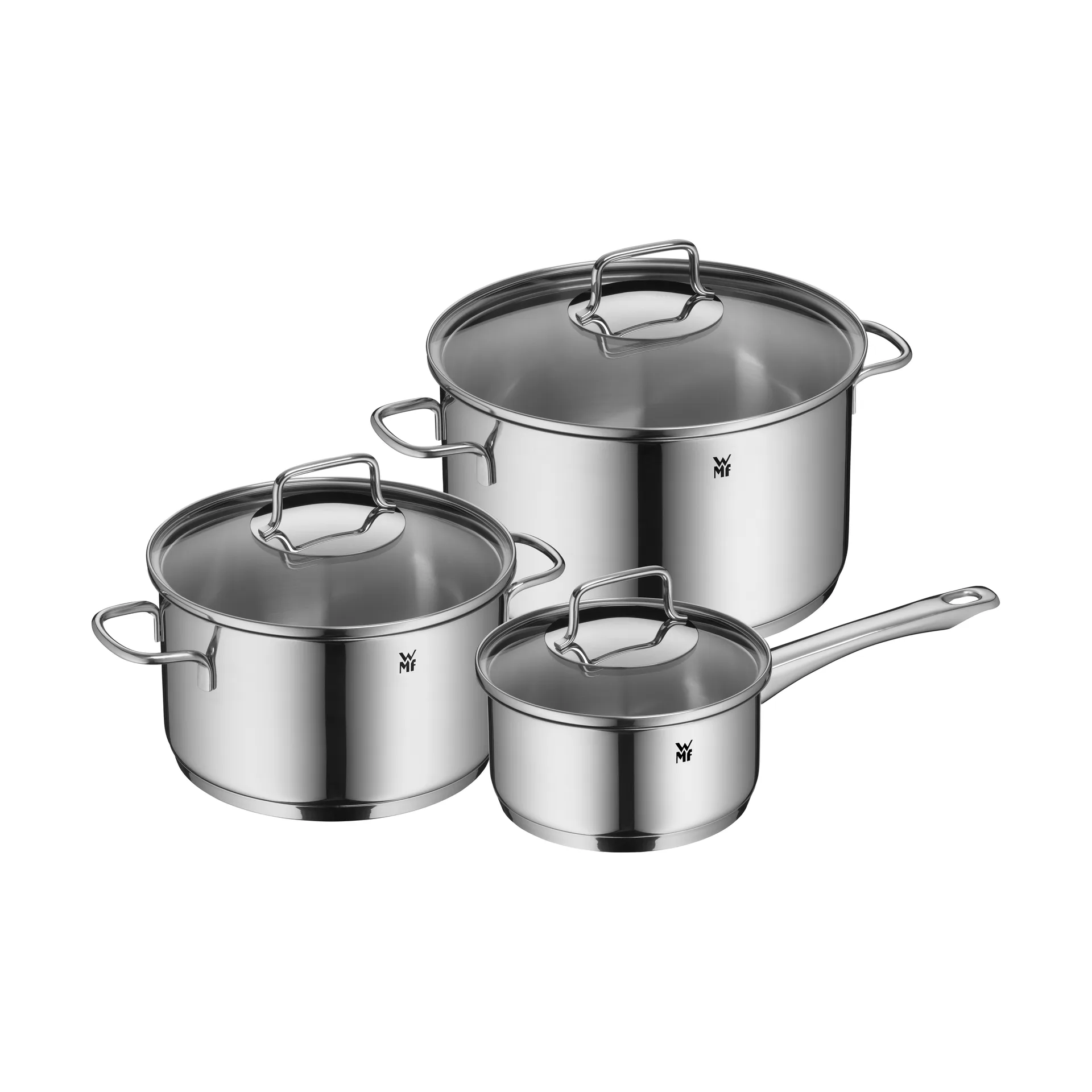 WMF Astoria grydesæt 3 dele Rustfrit stål