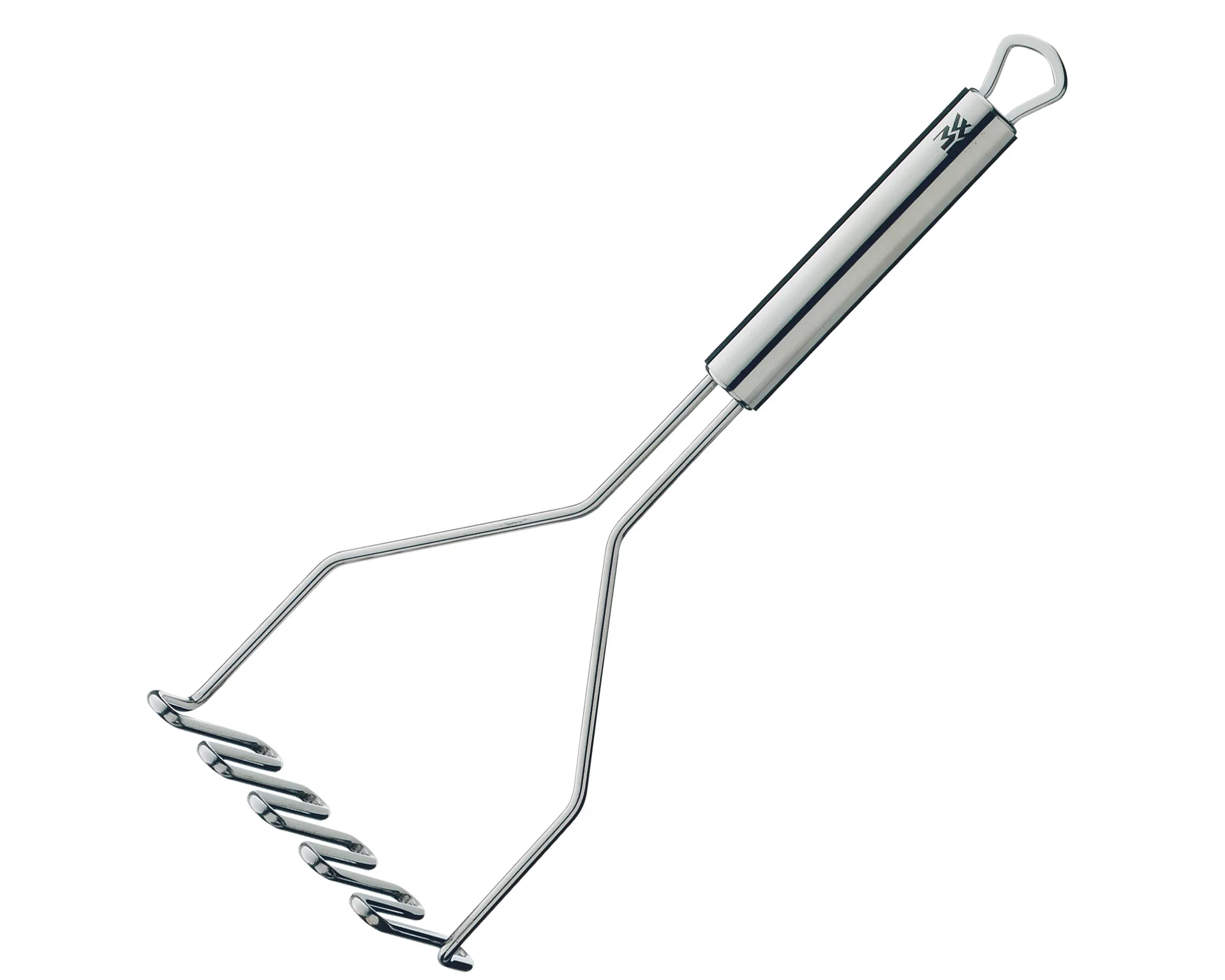 WMF 1871696030, Traditionel kartoffelmoser, Rustfrit stål, Rustfrit stål, Hængende løkke, 1 stk, 290 mm