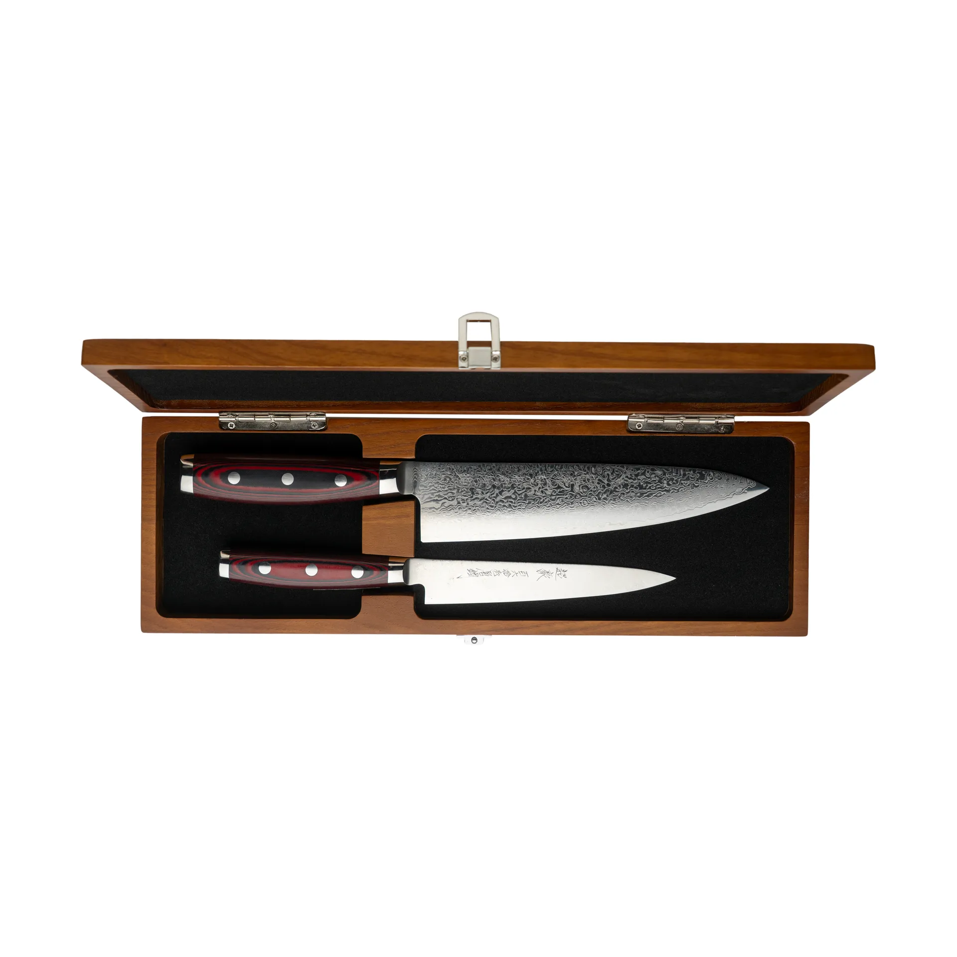Yaxell Super Gou knivset 2-delar schatull Natur-r&ouml;d-svart, 20 cm, 12,5 cm