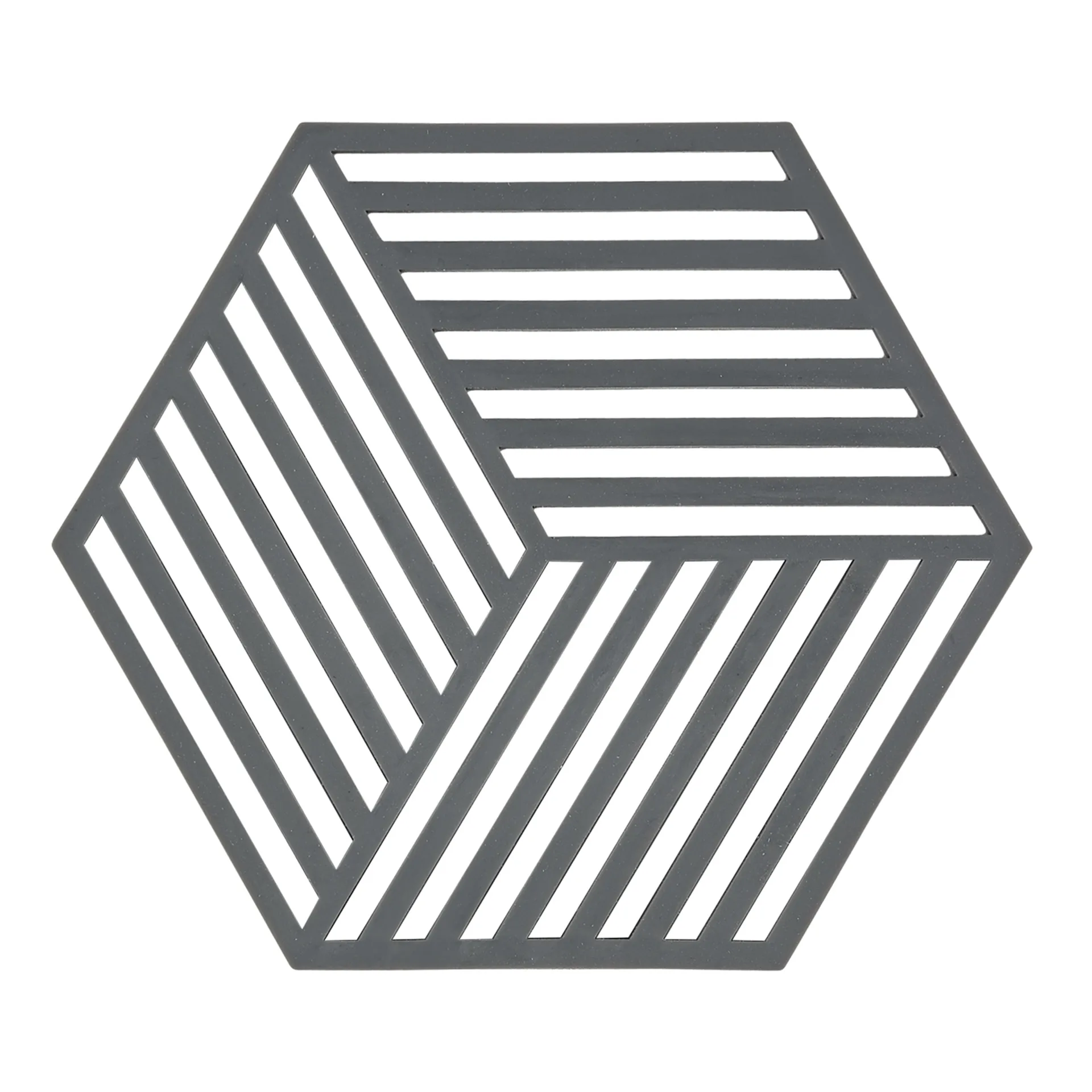ZONE Denmark - Zone Hexagon Bordskåner 16 x 14 x 0,9 cm Grå