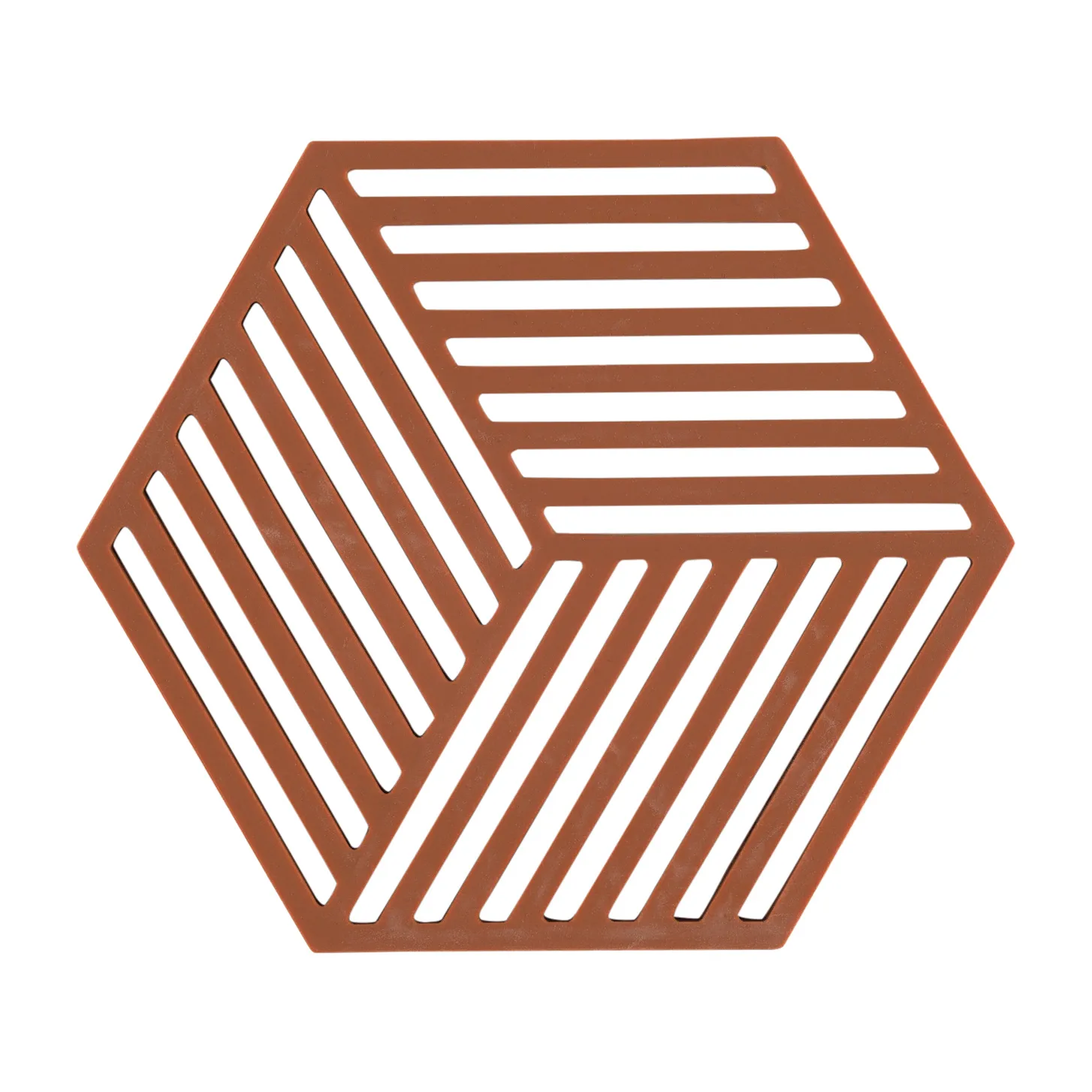 Zone Denmark Hexagon bordskåner Terracotta