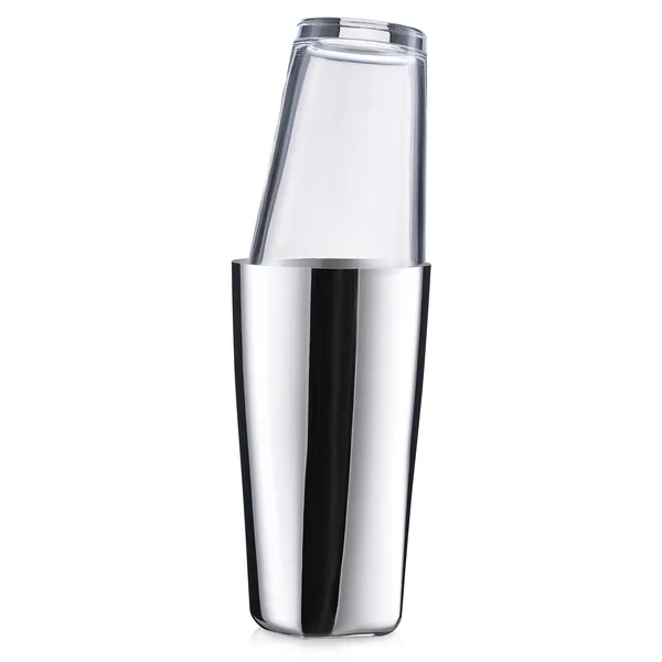 Rocks Boston shaker, Polished steel