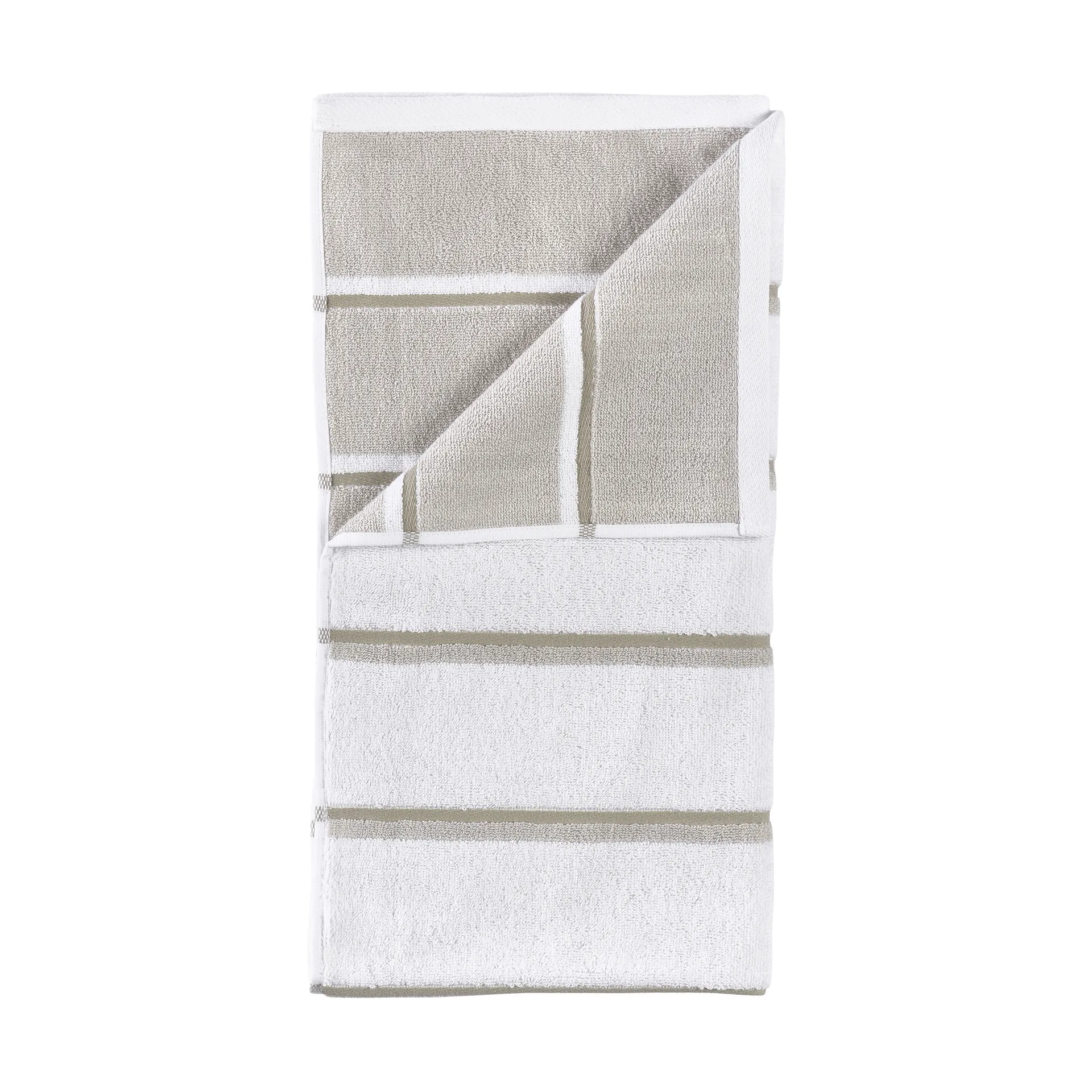 Zone Denmark Sauna håndklæde White-soft grey-eucalyptus, 70x140 cm