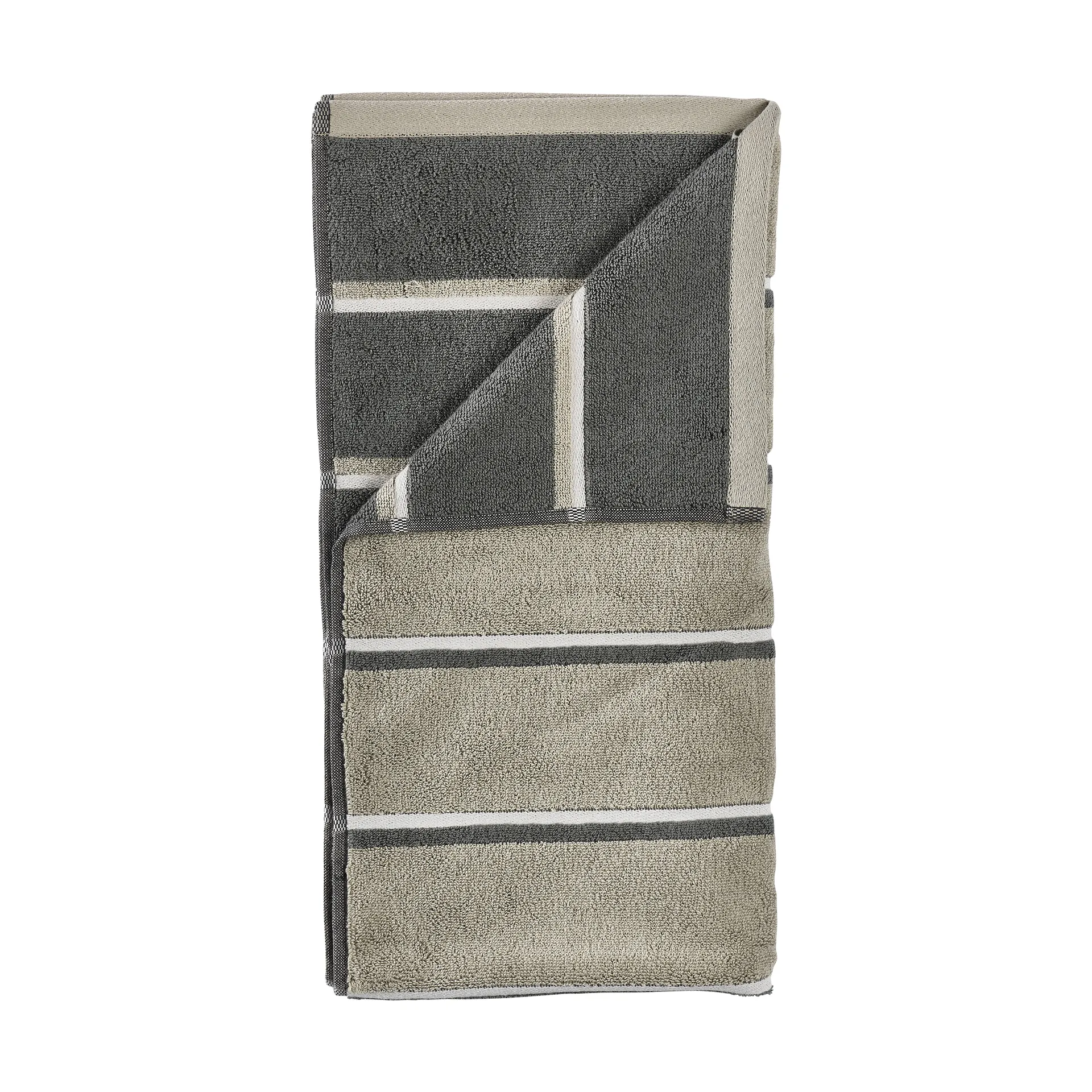 Zone Denmark Serviette de sauna Eucalyptus-olive green-soft grey, cm