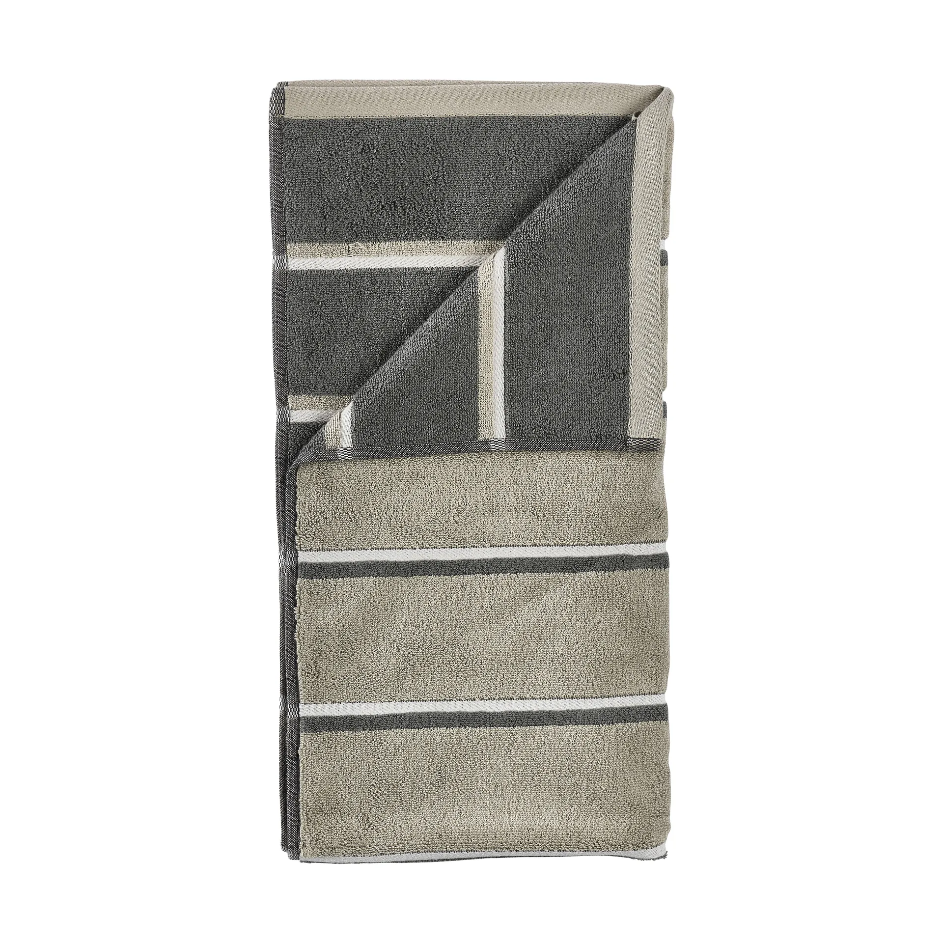 Zone Denmark Serviette de sauna Eucalyptus-olive green-soft grey, cm — vue 3
