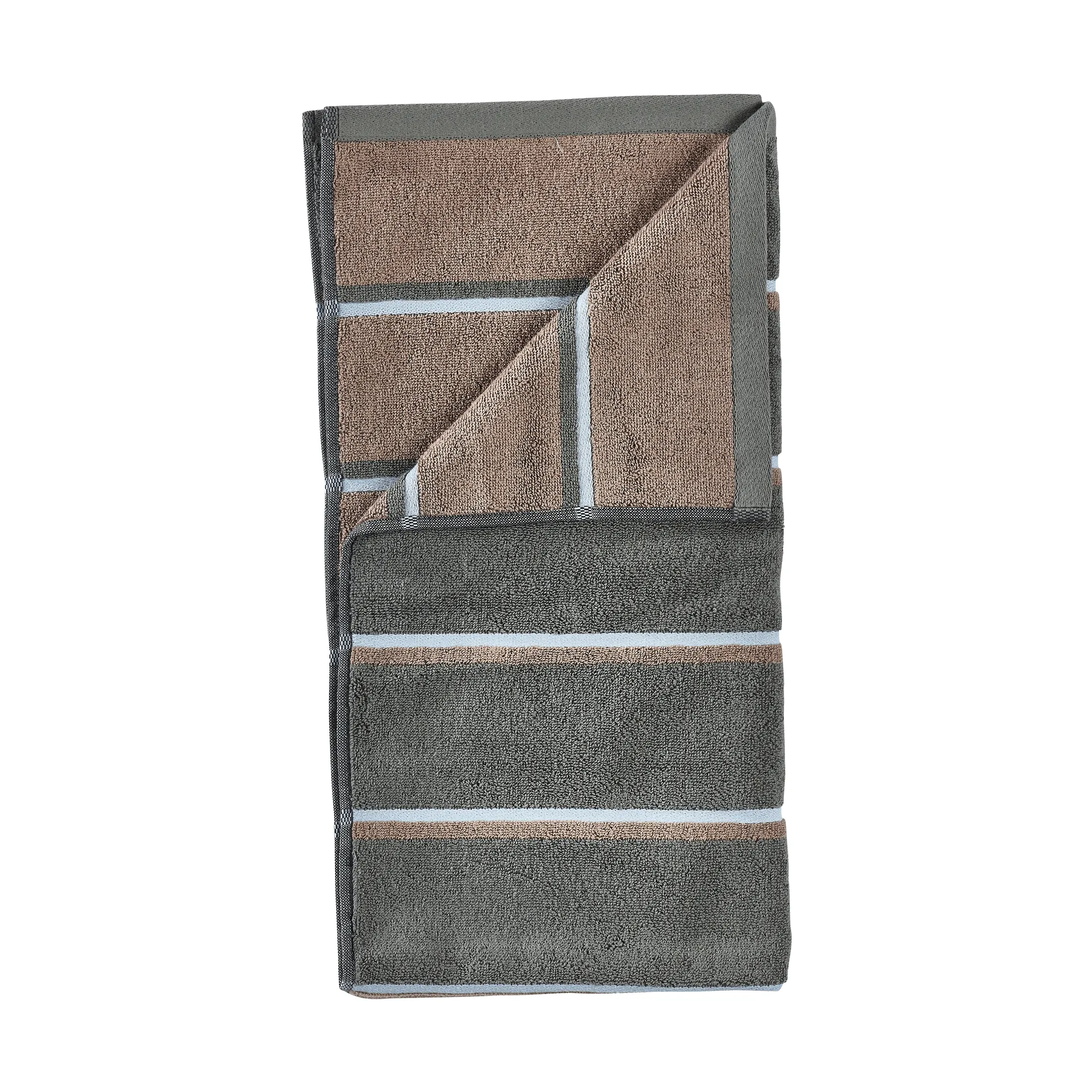 Zone Denmark Serviette de sauna Olive green-taupe-blue fog, cm — vue 3