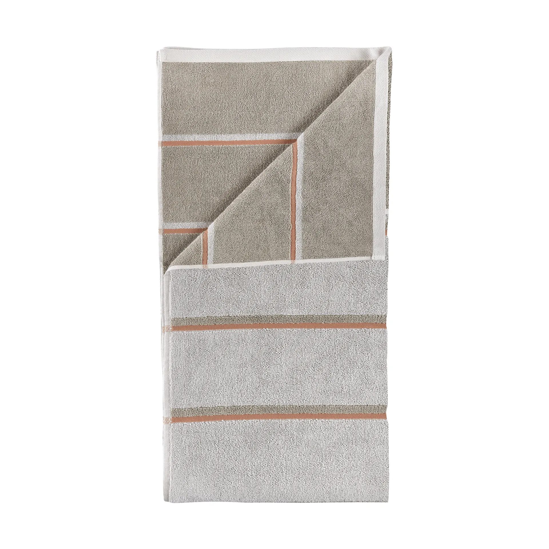 Zone Denmark Serviette de sauna Soft grey-eucalyptus-terracotta, cm