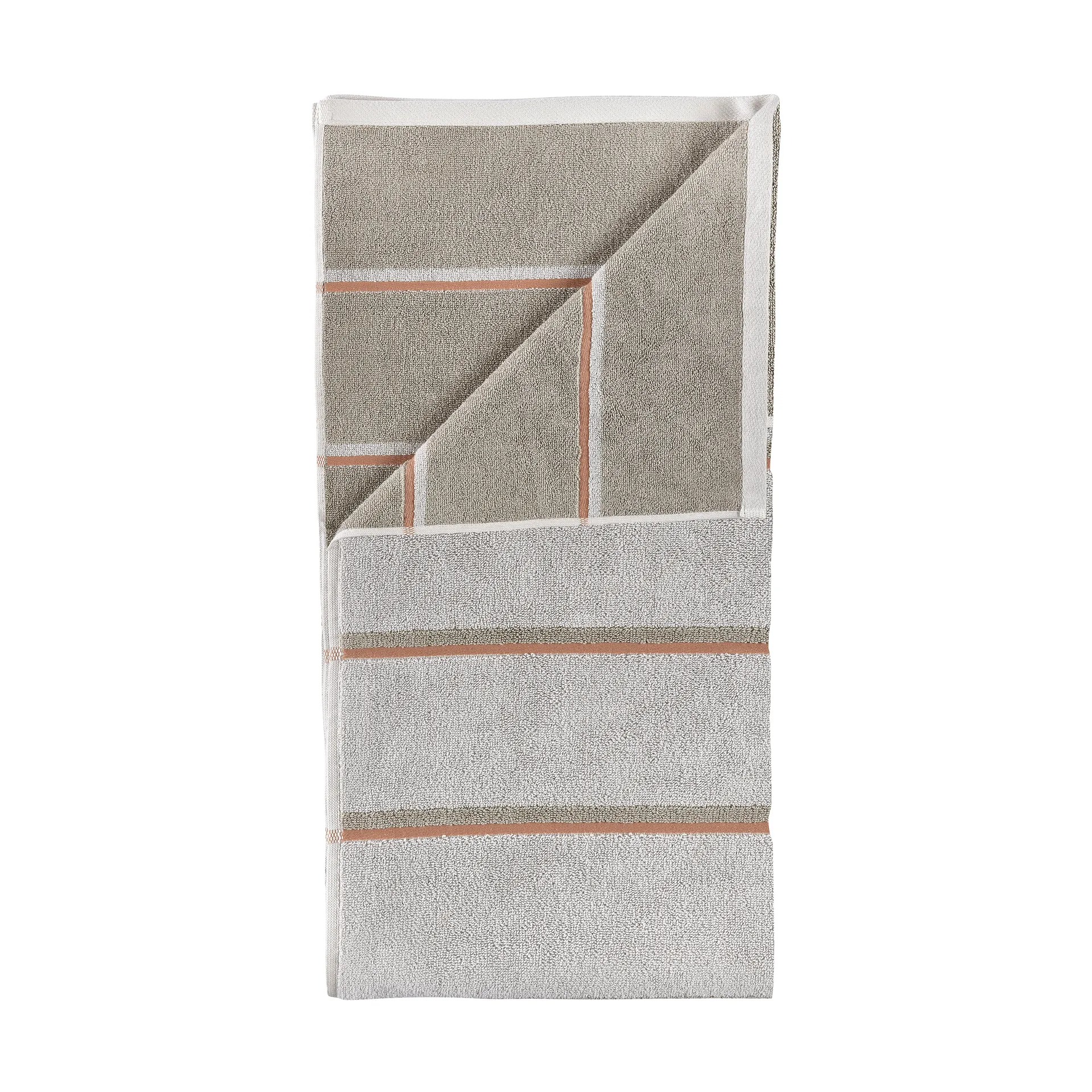 Zone Denmark Serviette de sauna Soft grey-eucalyptus-terracotta, cm — vue 3
