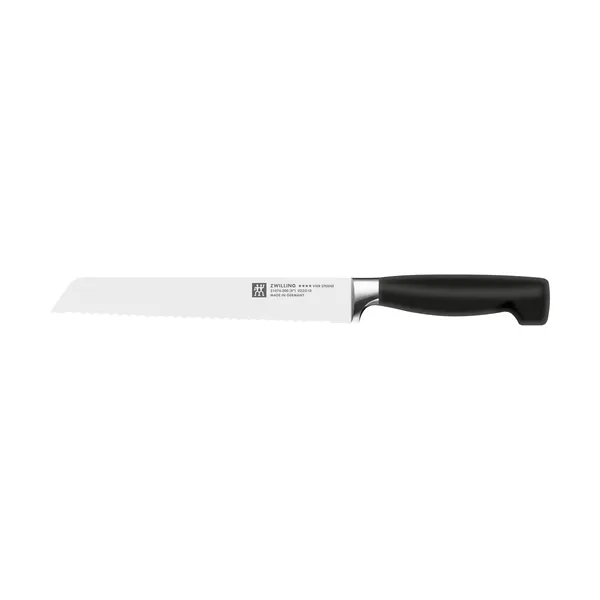 Zwilling Four star brödkniv 20 cm, Svart-rostfritt stål