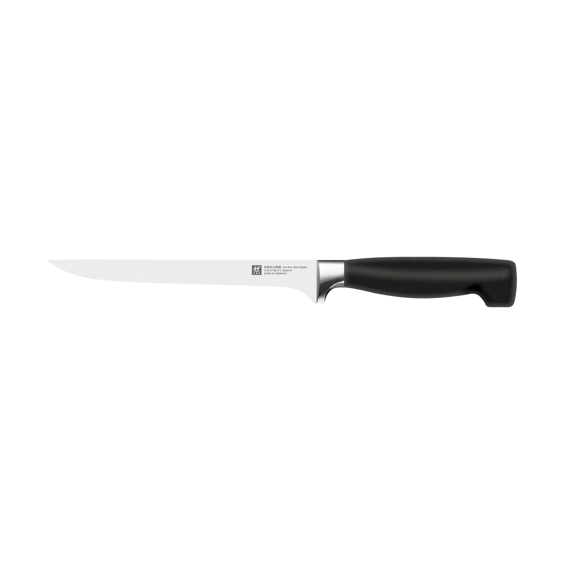 Zwilling Zwilling Four star fil&eacute;kniv 18 cm Svart-rostfritt st&aring;l