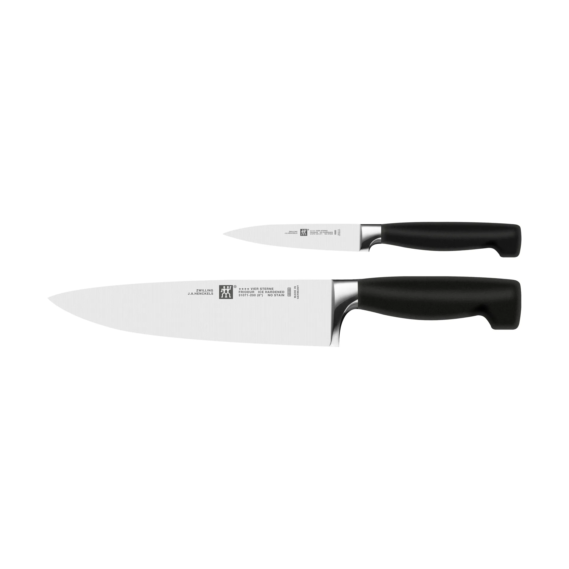 Zwilling Zwilling Four star knivsett 2 deler Svart-rustfritt st&aring;l