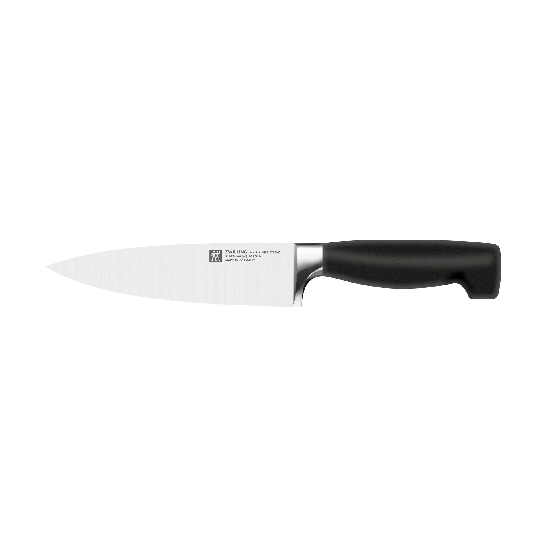 Zwilling Zwilling Four star kockkniv 16 cm Svart-rostfritt st&aring;l