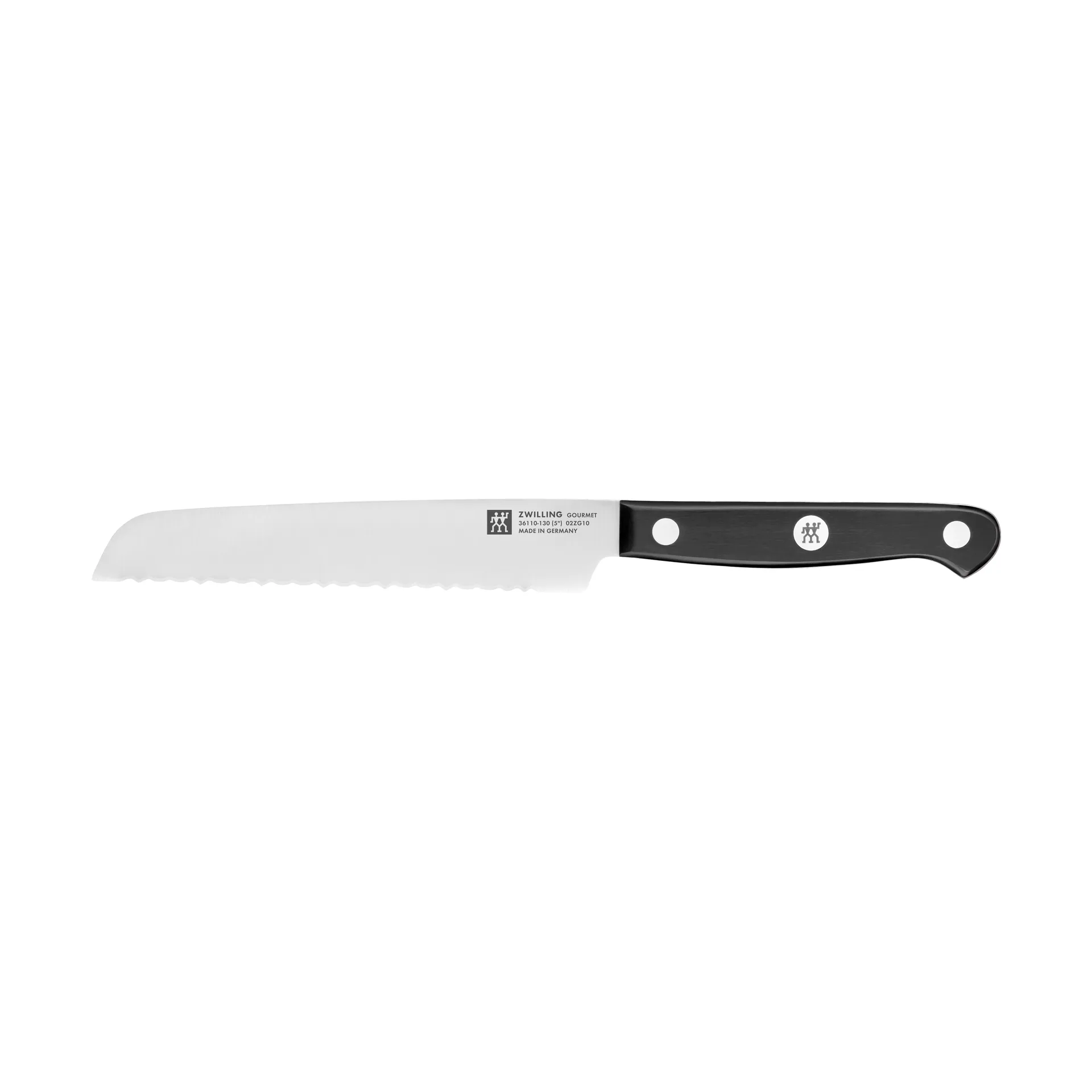 Zwilling Zwilling Gourmet tandad allkniv 13 cm Svart-rostfritt st&aring;l