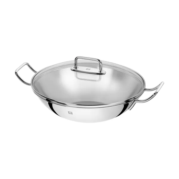 Zwilling Plus wokpanna glaslock Ø32 cm, Rostfritt stål