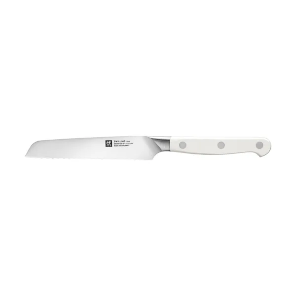 Zwilling pro le blanc tandad allkniv 13 cm, Vit-rostfritt stål