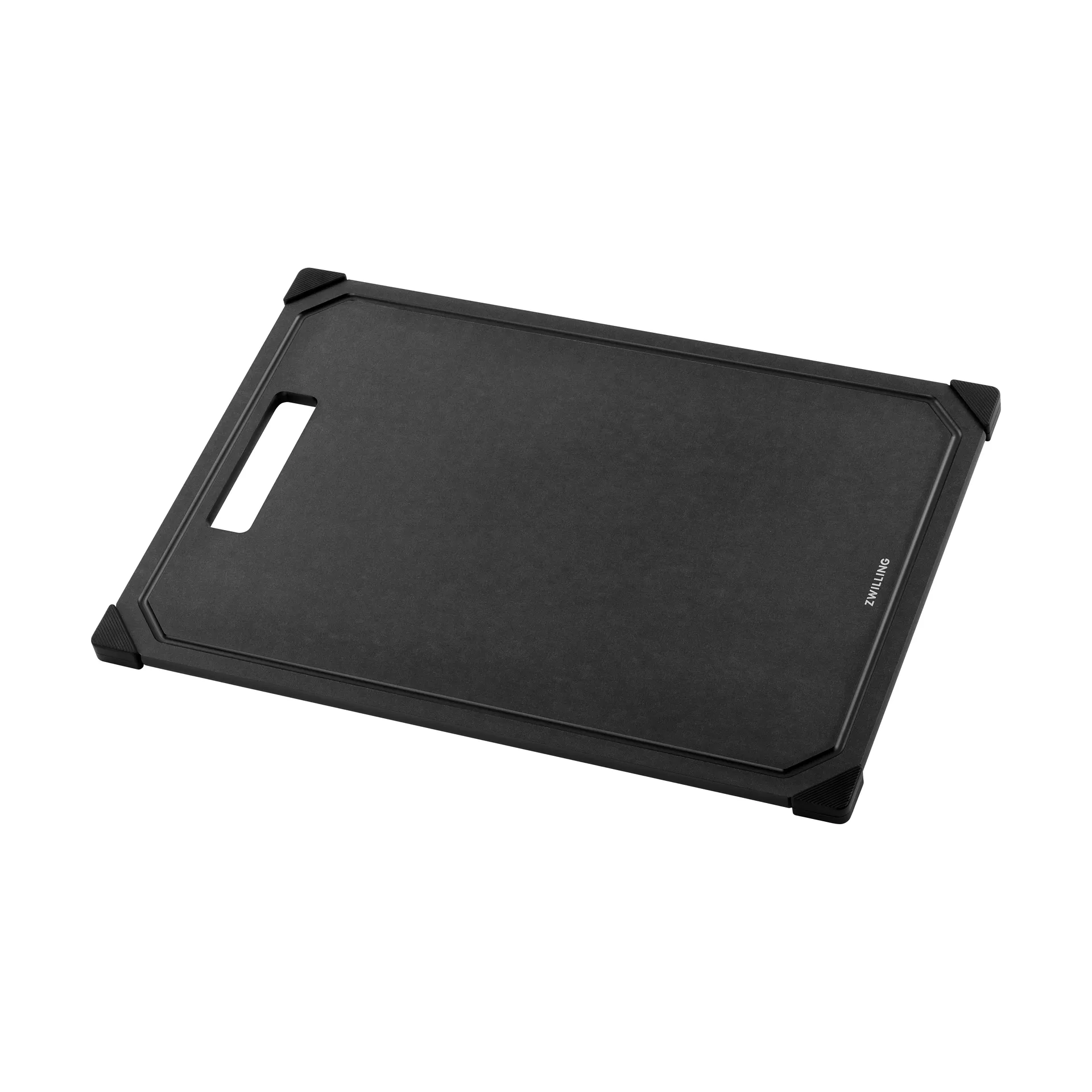 Zwilling - Skærebræt Med Saftrille - Træfiber - Sort - 37x25 Cm