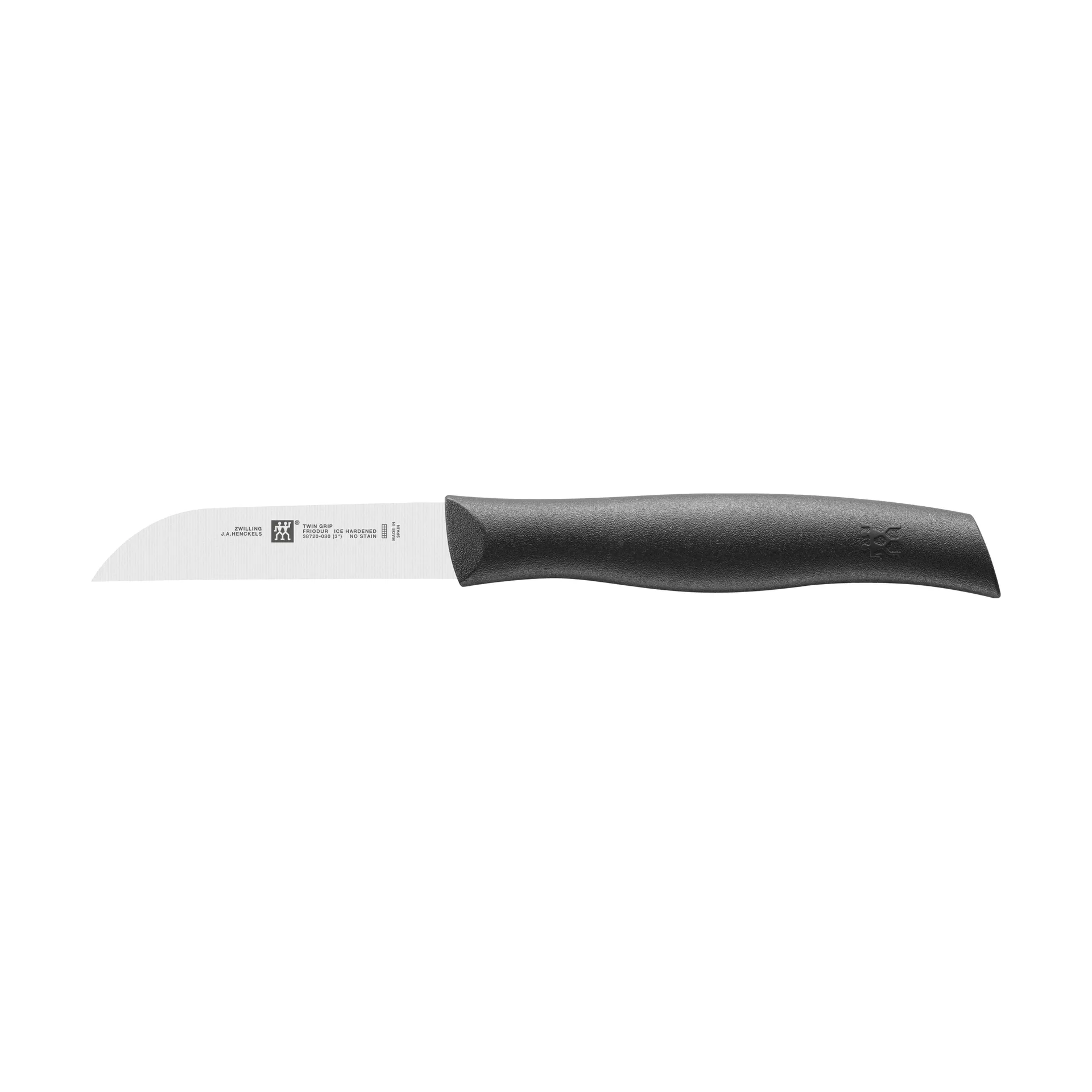 Zwilling Zwilling Twin grip lige grøntsagskniv 8 cm Sort-rustfrit stål